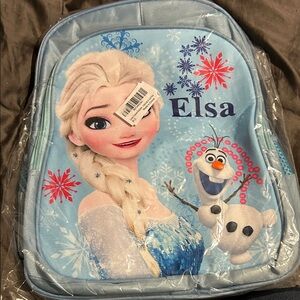 Frozen Elsa and Olaf Blue Backpack
